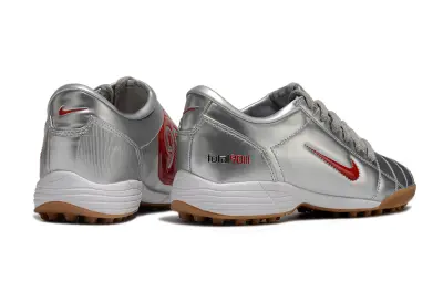 Nike Total 90 III TF - Silver/Metallic Silver/Bright Red