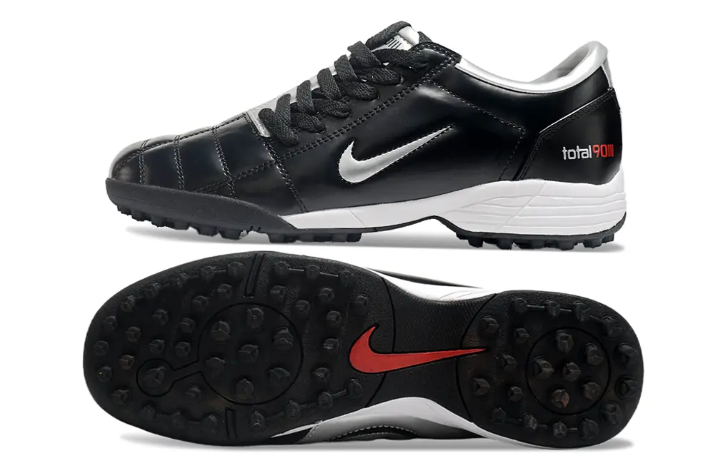 Nike Total 90 III TF - Black/Sleek Black/Red Accent
