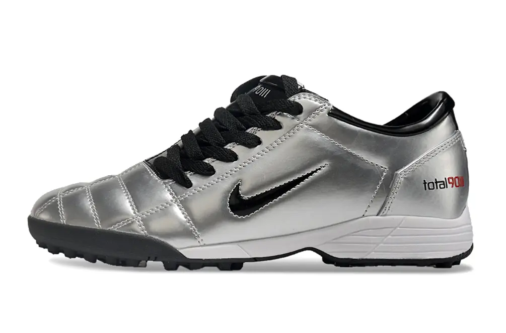 Nike Total 90 III TF - Silver/Metallic Silver/Black