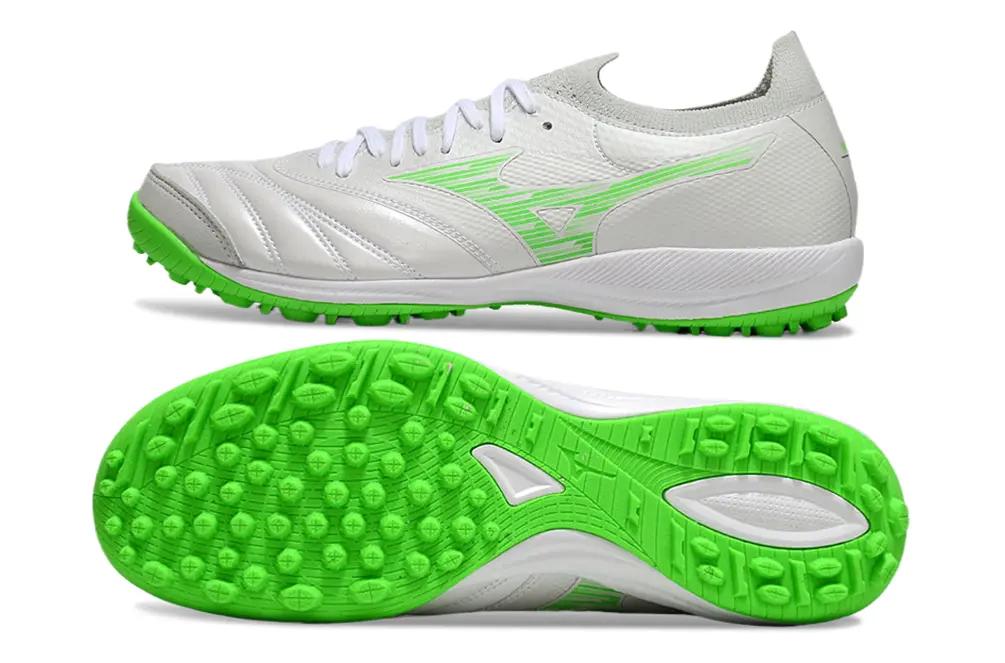 Mizuno Morelia Neo 3 Pro TF - White/Electric Green/Light Grey