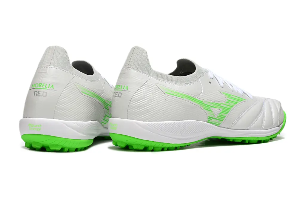 Mizuno Morelia Neo 3 Pro TF - White/Electric Green/Light Grey