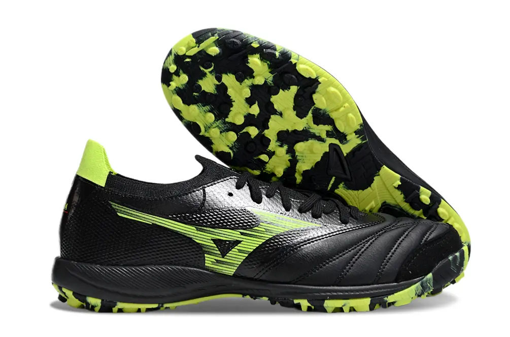 Mizuno Morelia Neo 3 Pro TF - Black/Neon Yellow/Sleek Black