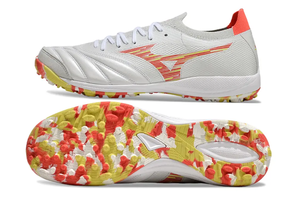 Mizuno Morelia Neo 3 Pro TF - White/Bright Yellow/Fiery Red