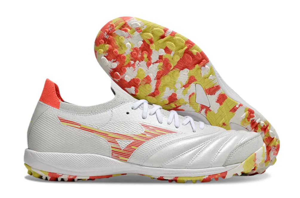 Mizuno Morelia Neo 3 Pro TF - White/Bright Yellow/Fiery Red