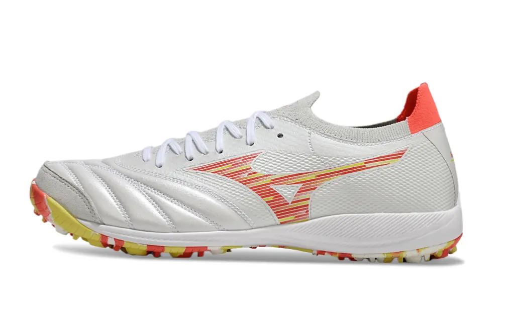 Mizuno Morelia Neo 3 Pro TF - White/Bright Yellow/Fiery Red