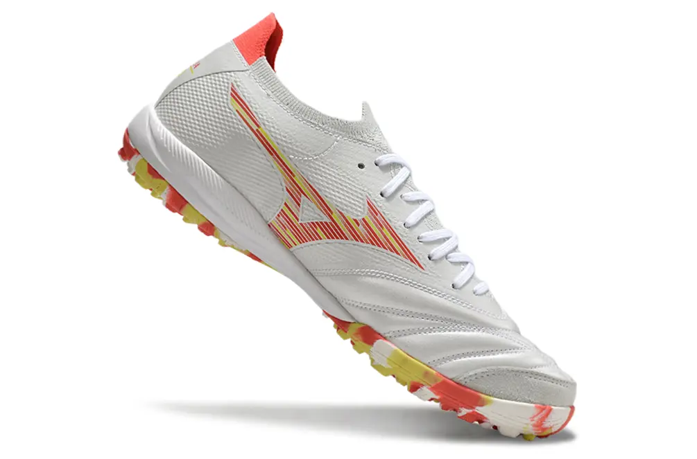 Mizuno Morelia Neo 3 Pro TF - White/Bright Yellow/Fiery Red