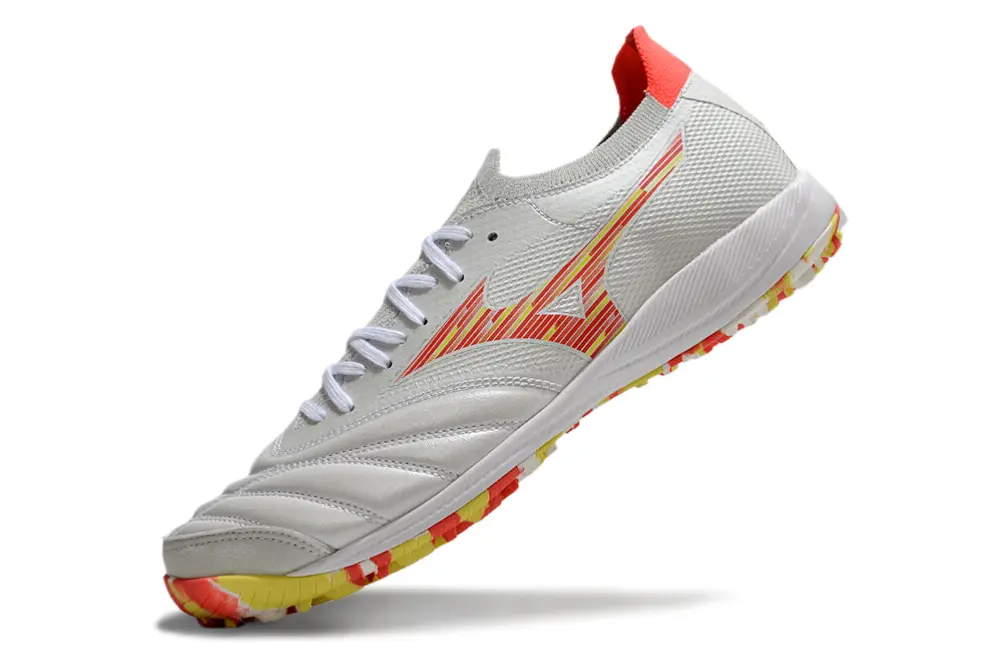 Mizuno Morelia Neo 3 Pro TF - White/Bright Yellow/Fiery Red