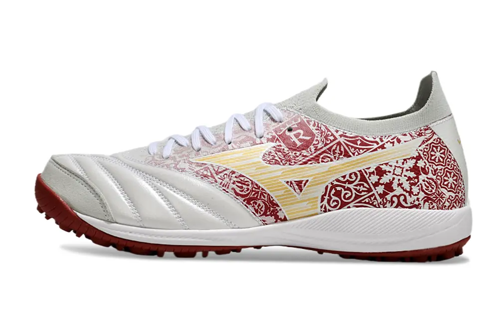 Mizuno Morelia Neo 3 Pro TF - White/Crimson Red/Golden Yellow