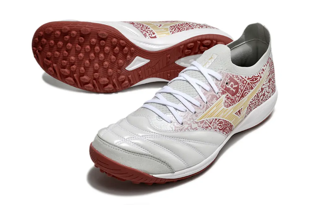 Mizuno Morelia Neo 3 Pro TF - White/Crimson Red/Golden Yellow