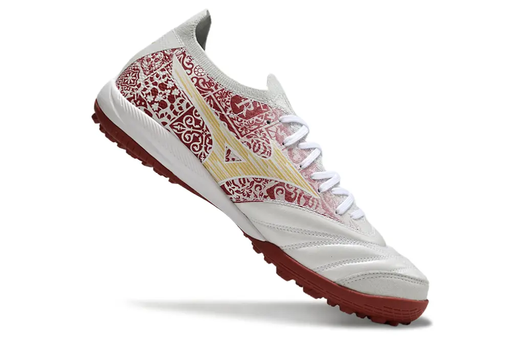 Mizuno Morelia Neo 3 Pro TF - White/Crimson Red/Golden Yellow