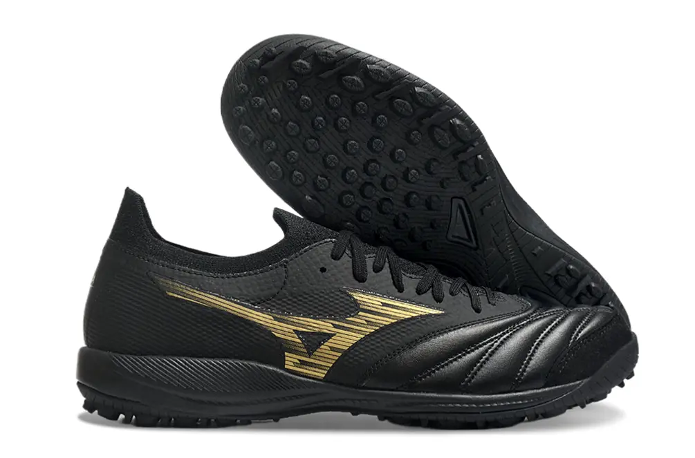Mizuno Morelia Neo 3 Pro TF - Black/Metallic Gold/Deep Charcoal