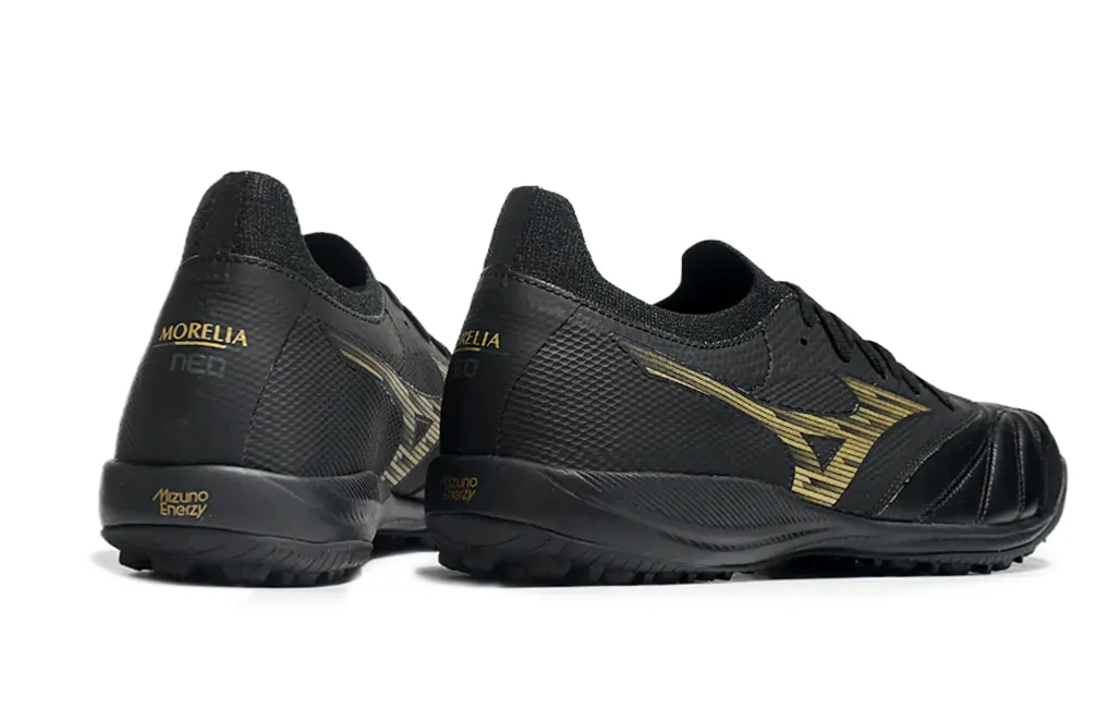 Mizuno Morelia Neo 3 Pro TF - Black/Metallic Gold/Deep Charcoal