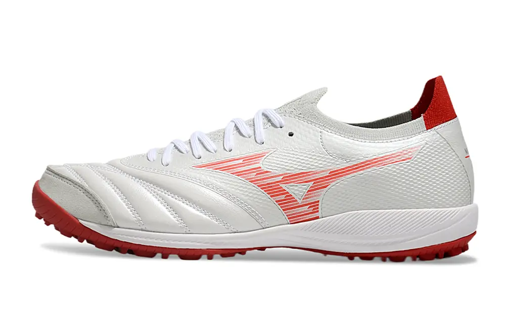 Mizuno Morelia Neo 3 Pro TF - White/Bright Red/Soft Gray