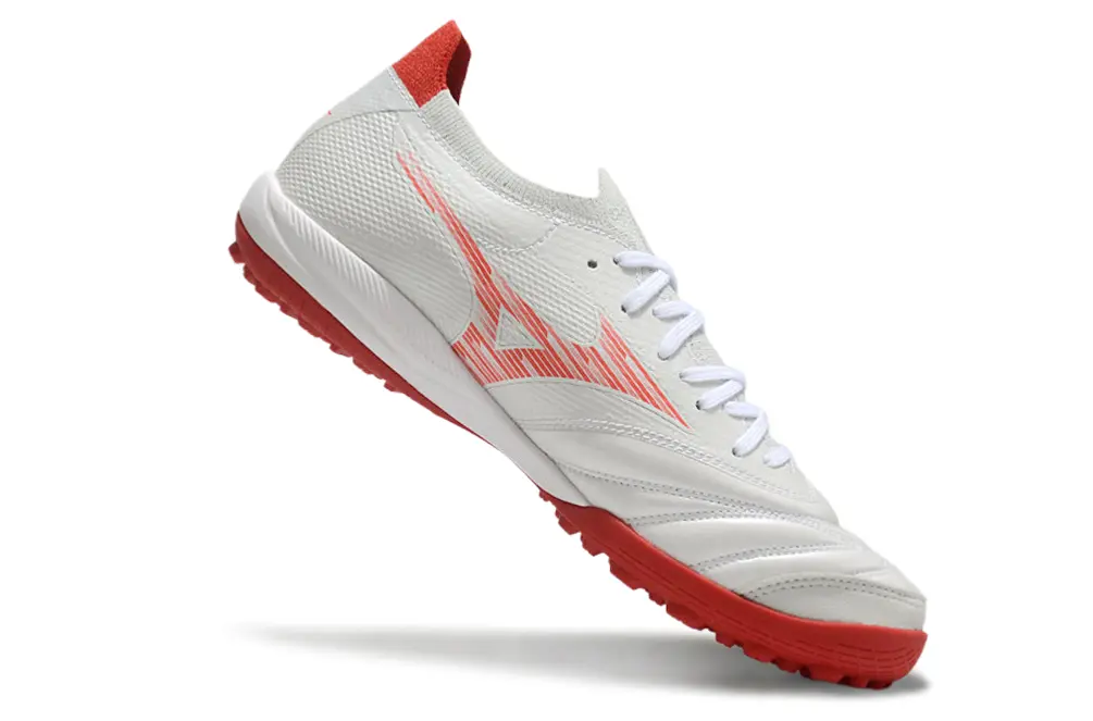 Mizuno Morelia Neo 3 Pro TF - White/Bright Red/Soft Gray