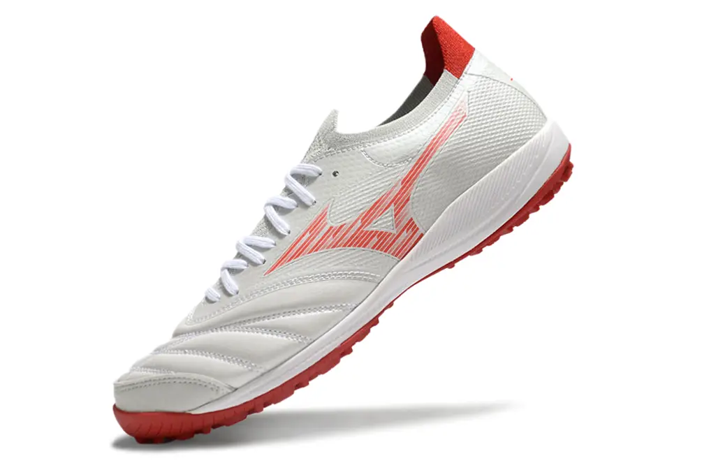 Mizuno Morelia Neo 3 Pro TF - White/Bright Red/Soft Gray