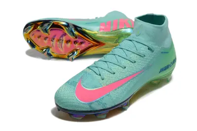 Nike Air Zoom Mercurial Superfly 10 Elite FG - Aqua/Vibrant Pink/Rainbow Iridescent