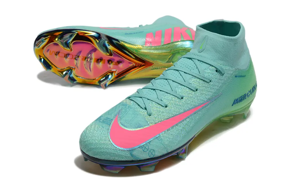 Nike Air Zoom Mercurial Superfly 10 Elite FG - Aqua/Vibrant Pink/Rainbow Iridescent