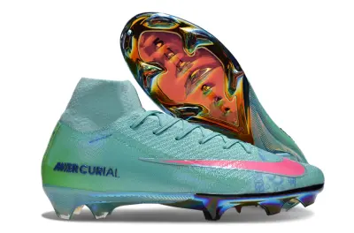 Nike Air Zoom Mercurial Superfly 10 Elite FG - Aqua/Coral Pink/Aurora Rainbow