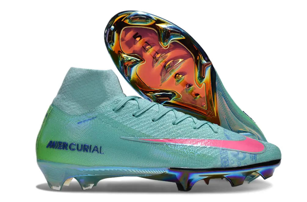 Nike Air Zoom Mercurial Superfly 10 Elite FG - Aqua/Coral Pink/Aurora Rainbow