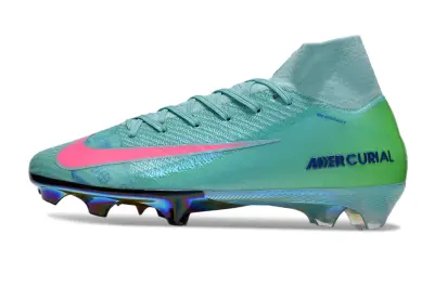 Nike Air Zoom Mercurial Superfly 10 Elite FG - Aqua/Coral Pink/Aurora Rainbow
