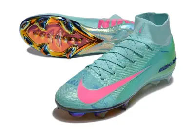 Nike Air Zoom Mercurial Superfly 10 Elite FG - Aqua/Coral Pink/Aurora Rainbow