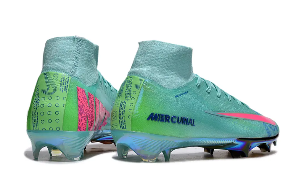 Nike Air Zoom Mercurial Superfly 10 Elite FG - Aqua/Coral Pink/Aurora Rainbow