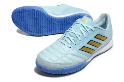 Adidas Top Sala Competition IC Futsal Indoor Soccer Shoes - Blue/Sky Blue/Gold
