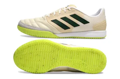 Adidas Top Sala Competition IC - Beige/Forest Green/Volt Yellow