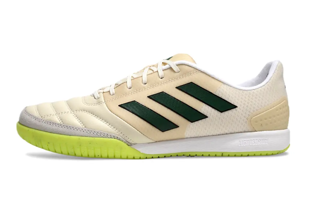 Adidas Top Sala Competition IC - Beige/Forest Green/Volt Yellow