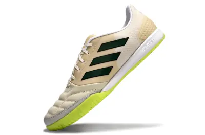 Adidas Top Sala Competition IC - Beige/Forest Green/Volt Yellow