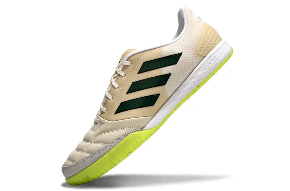 Adidas Top Sala Competition IC - Beige/Forest Green/Volt Yellow