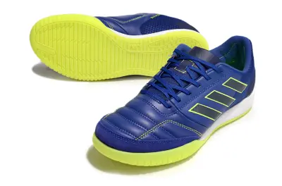 Adidas Top Sala Competition IC Futsal Indoor Soccer Shoes - Blue/Lime Green/Black
