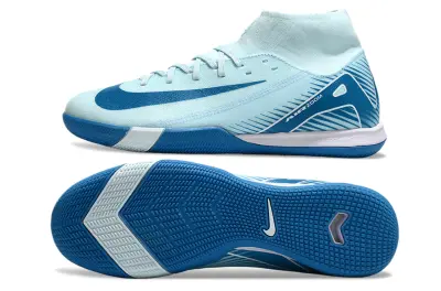 Nike Air Zoom Mercurial Superfly 10 Academy IC - Blue/Sky Blue/Dark Blue