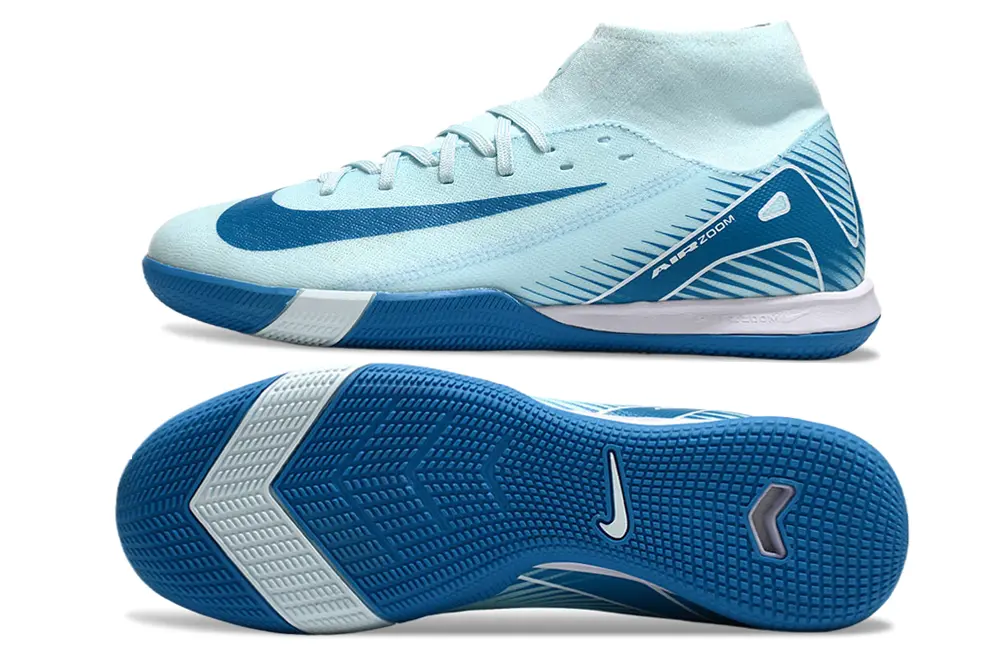 Nike Air Zoom Mercurial Superfly 10 Academy IC - Blue/Sky Blue/Dark Blue