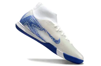 Nike Air Zoom Mercurial Superfly 10 Academy IC - White/Electric Blue/Light Grey