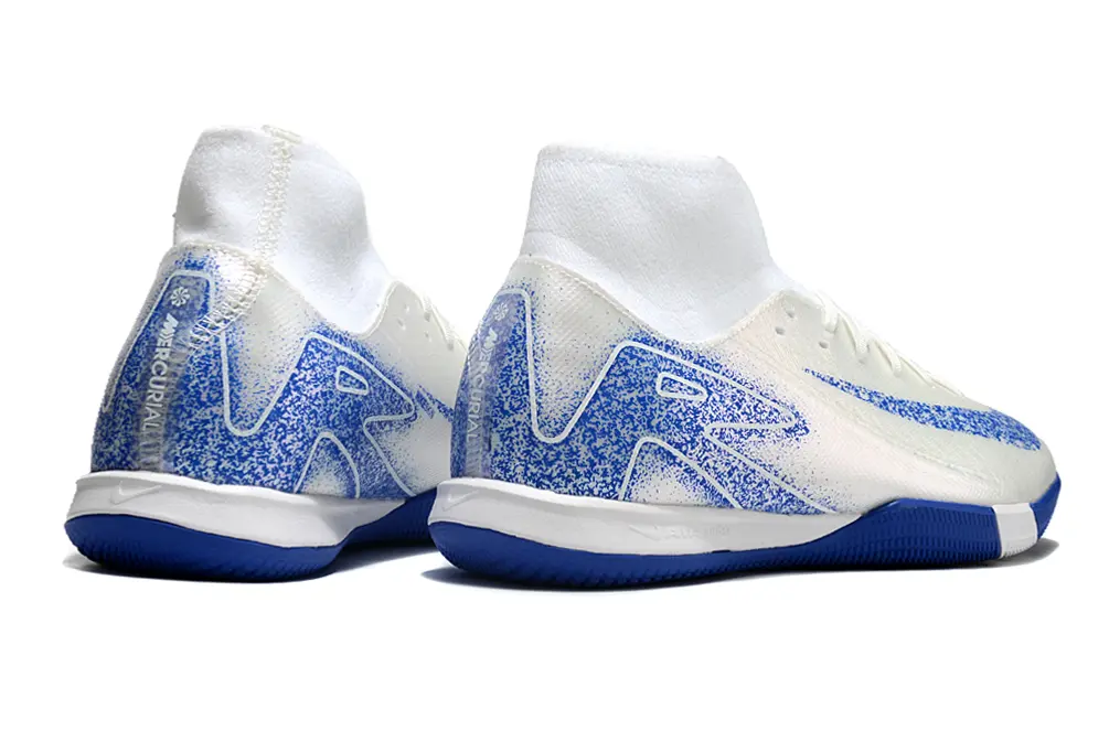Nike Air Zoom Mercurial Superfly 10 Academy IC - White/Electric Blue/Light Grey