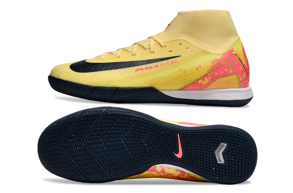 Nike Air Zoom Mercurial Superfly 10 Academy IC - Yellow/Neon Pink/Dark Blue