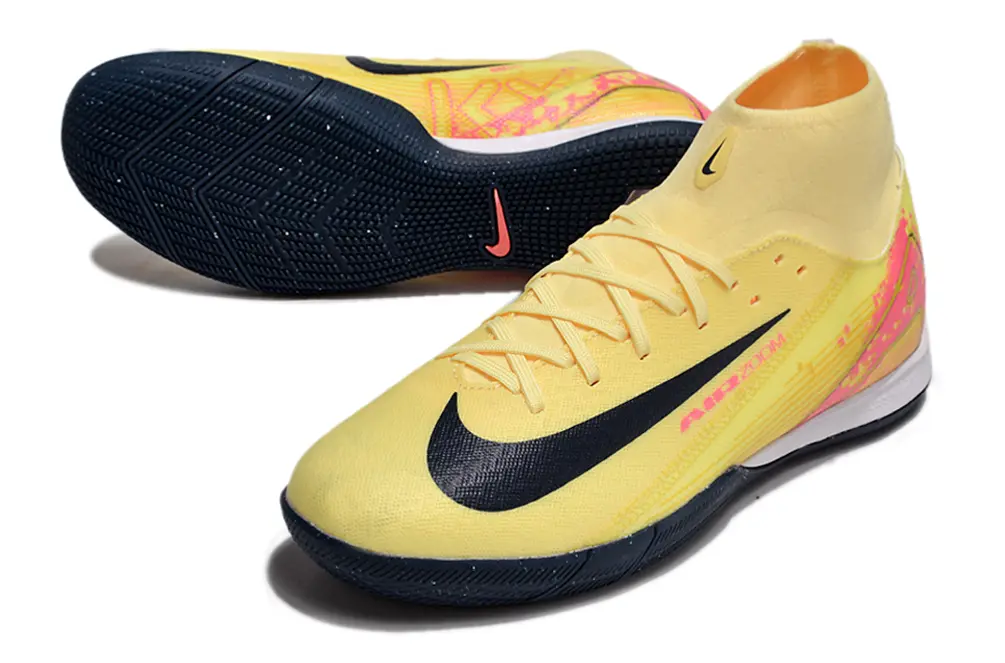 Nike Air Zoom Mercurial Superfly 10 Academy IC - Yellow/Neon Pink/Dark Blue
