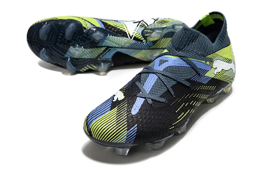 Puma Future 7 Ultimate FG - Black/Electric Green/Navy Blue