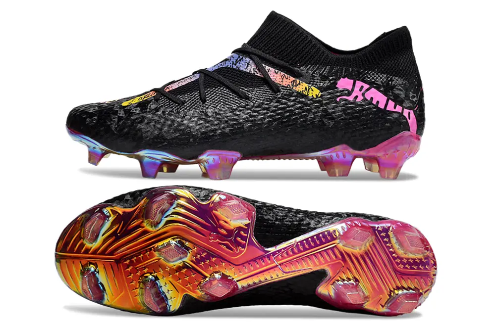 Puma Future 7 Ultimate FG - Black/Vibrant Pink/Rainbow Gradient