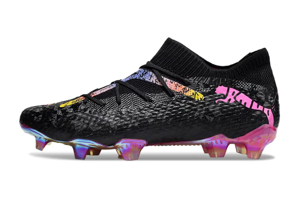 Puma Future 7 Ultimate FG - Black/Vibrant Pink/Rainbow Gradient