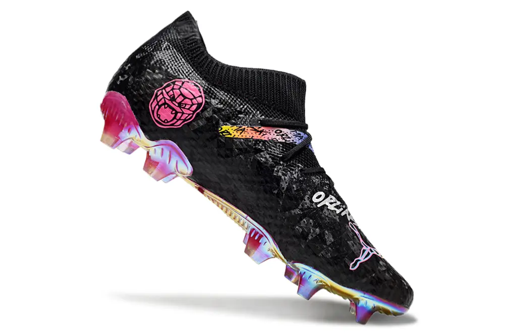 Puma Future 7 Ultimate FG - Black/Vibrant Pink/Rainbow Gradient