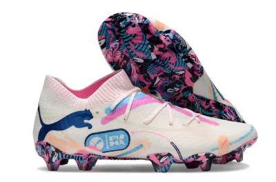 Puma Future 7 Ultimate FG - White/Pink Burst/Blue Splash