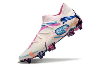 Puma Future 7 Ultimate FG - White/Pink Burst/Blue Splash