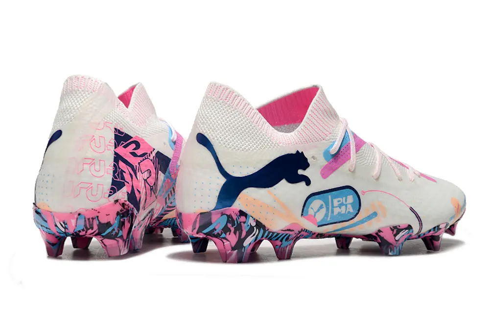 Puma Future 7 Ultimate FG - White/Pink Burst/Blue Splash