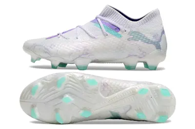 Puma Future 7 Ultimate FG - White/Lavender Mist/Seafoam Green