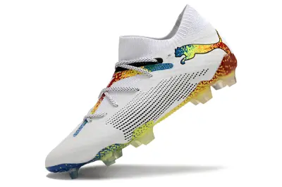 Puma Future 7 Ultimate FG - White/Vibrant Yellow/Sky Blue