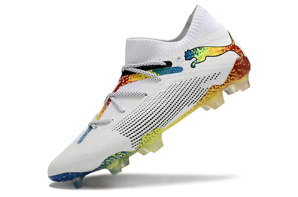 Puma Future 7 Ultimate FG - White/Vibrant Yellow/Sky Blue