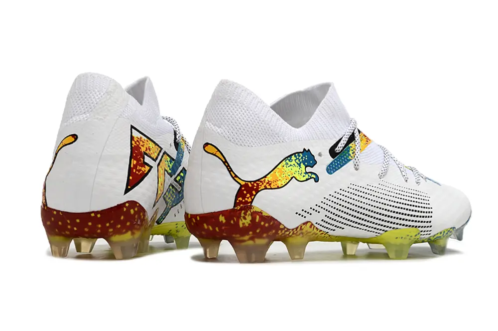 Puma Future 7 Ultimate FG - White/Vibrant Yellow/Sky Blue