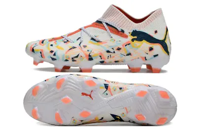 Puma Future 7 Ultimate FG - White/Coral Burst/Graphite Blue